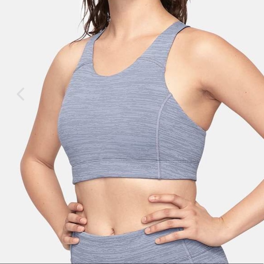 Outdoor Voices Key Bra in Storm